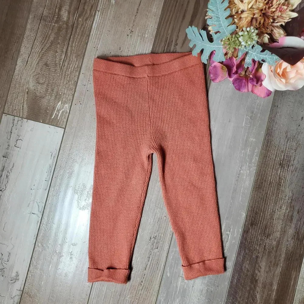 Modern Moments by Gerber Size 2T Toddler Waffle Knit Pants NWOT